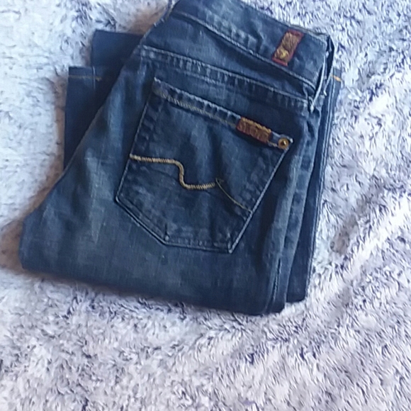 7 For All Mankind Boot Cut Jeans Size 25 - Picture 3 of 6